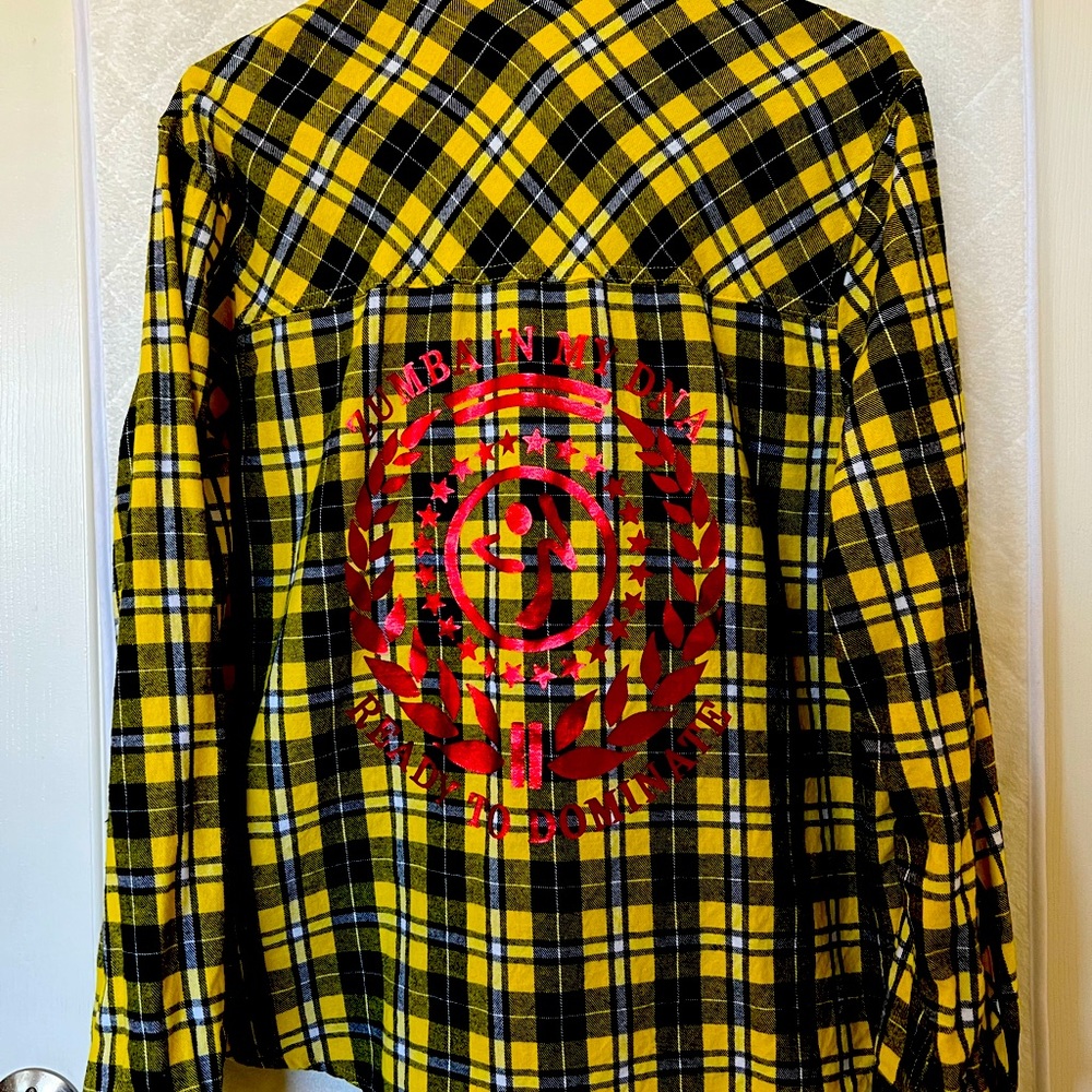 Zumba button down long sleeve